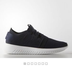 Adidas women’s tubular sneakers - size 8 NAVY